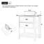 Single Bathroom Vanity with Ceramic Basin