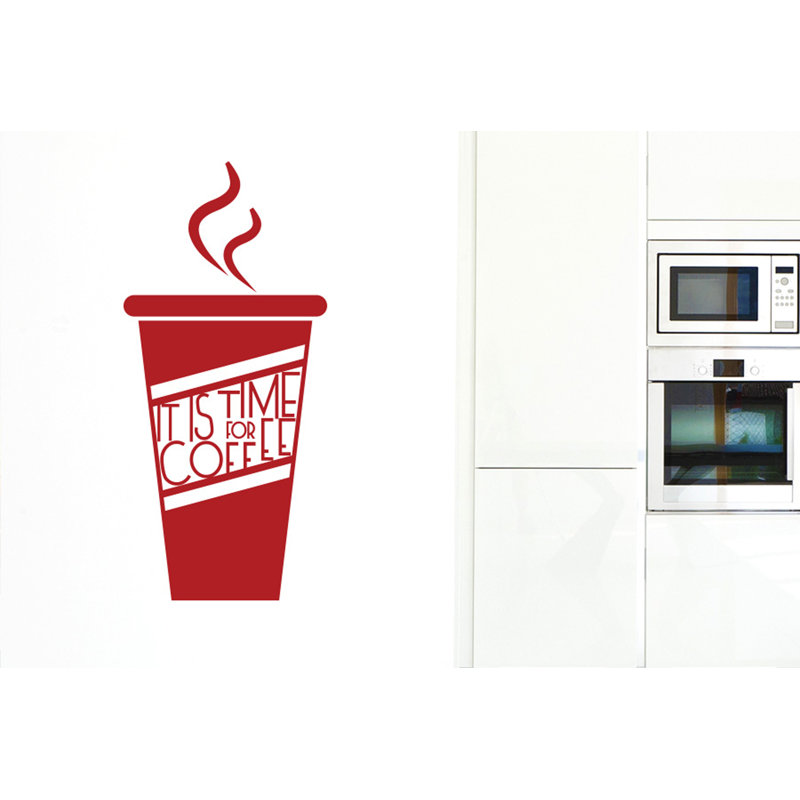 Food & Beverage Wall Decal, Dark Red, Medium