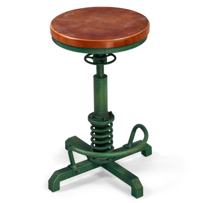 Tabouret pivotant en bois massif Jaitun
