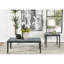 Table basse en faux marbre gris et noir Vinnie, durable et élégante pour les espaces modernes et industriels