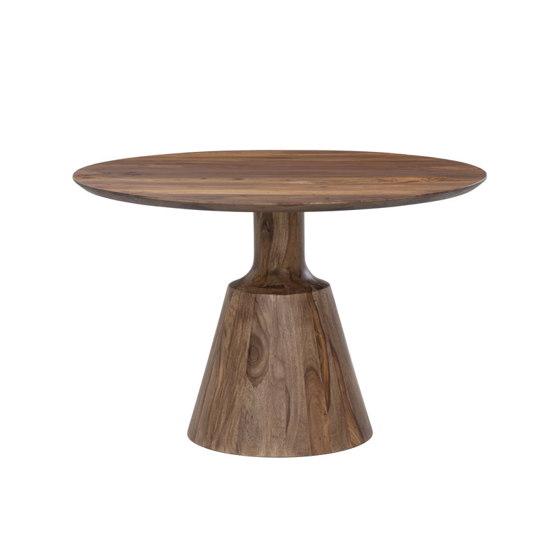 Rajna Round Solid Wood Dining Table