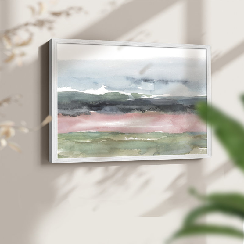 Blush Salt Bed II - impression encadrée - réaménageable, H 16 po x l 20 po, Blanc