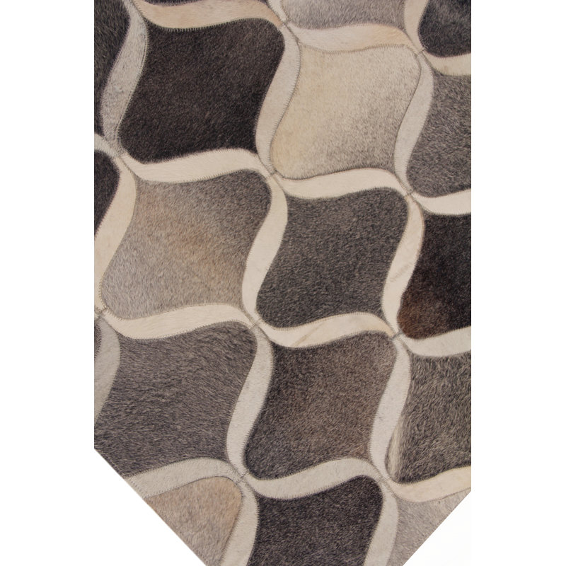Natural Hide Cowhide Geometric Area Rug