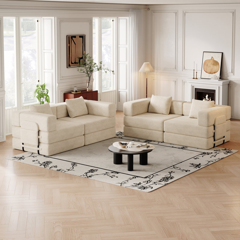 Canapé-lit pliant Boneless, Beige