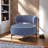 32" W Contemporary Swivel Chair, Dark Blue-1324638042