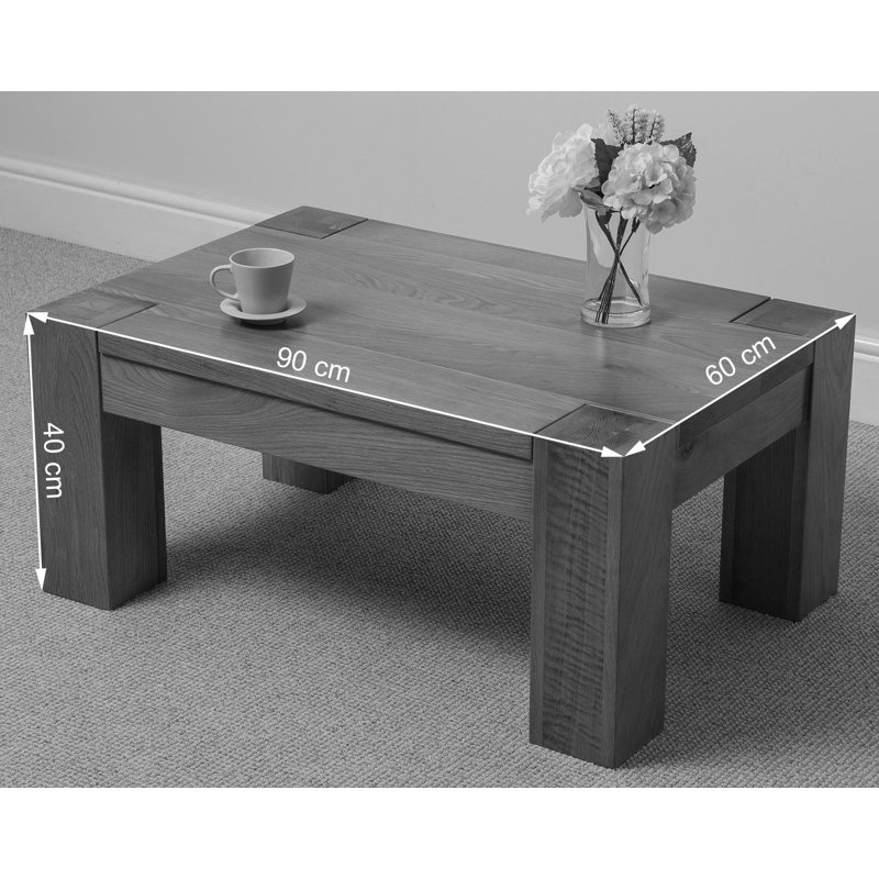 Hagan Four Leg Coffee Table, 40cm H x 90cm W x 60cm D