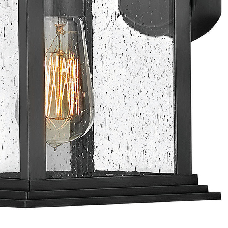 Grant Outdoor Wall Lantern, 19" H x 8.5" W x 9.5" D, Bronze