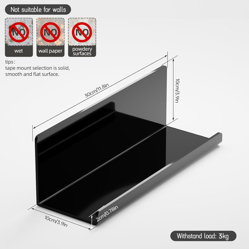 Tablette murale blanc, Blanc
