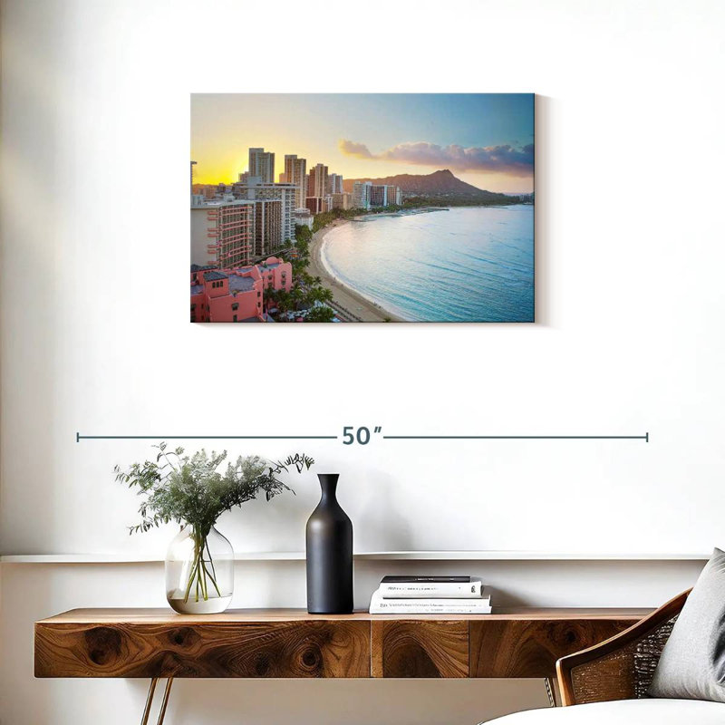 Gillard Waikiki Gillard scène, H 20 po x l 30 po
