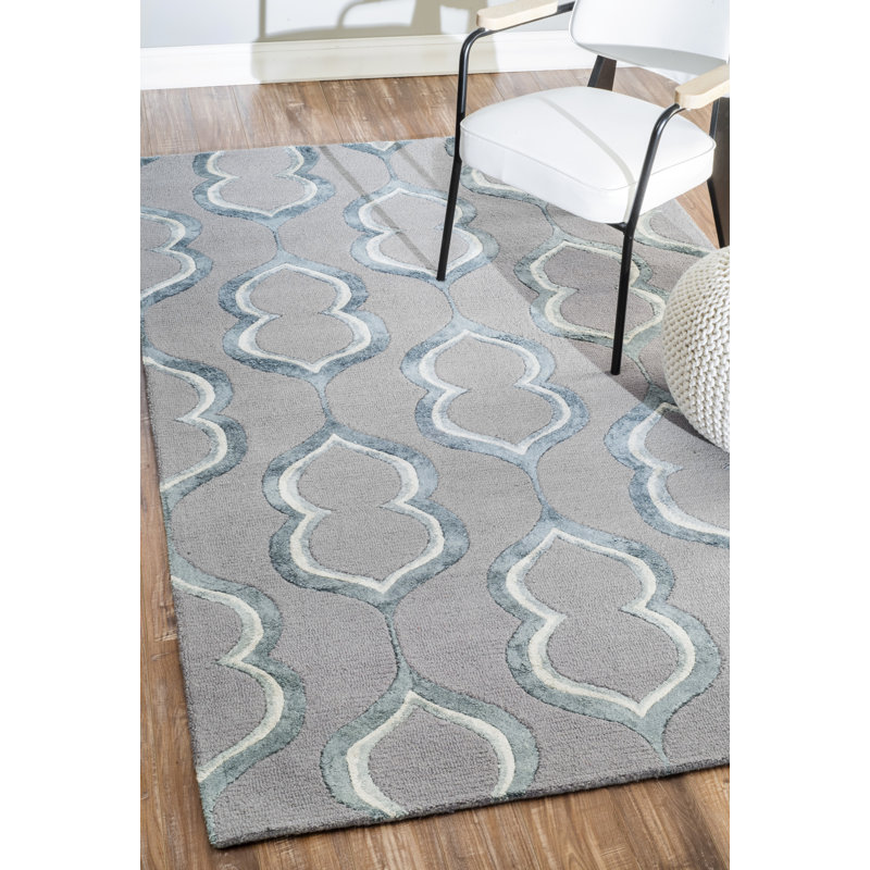 Tapis gris Caseareo, 5 pi x 8 pi