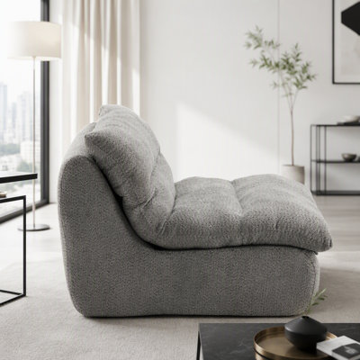 Canapé d'appoint rembourré, fauteuil moderne avec siège moelleux, canapé élégant pour le salon, la chambre à coucher ou le bureau