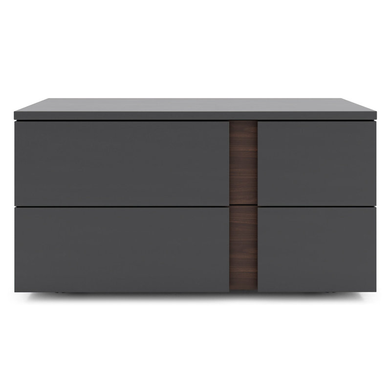 Park 2 - Drawer Nightstand, Dark Gull Gray, Left