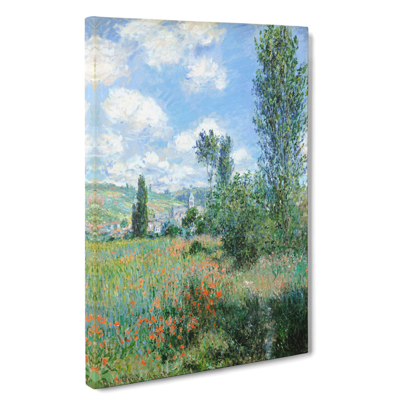 View Of Vetheuil Vol.2 by Claude Monet - Wrapped Canvas, 50cm H x 35cm W x 3cm D