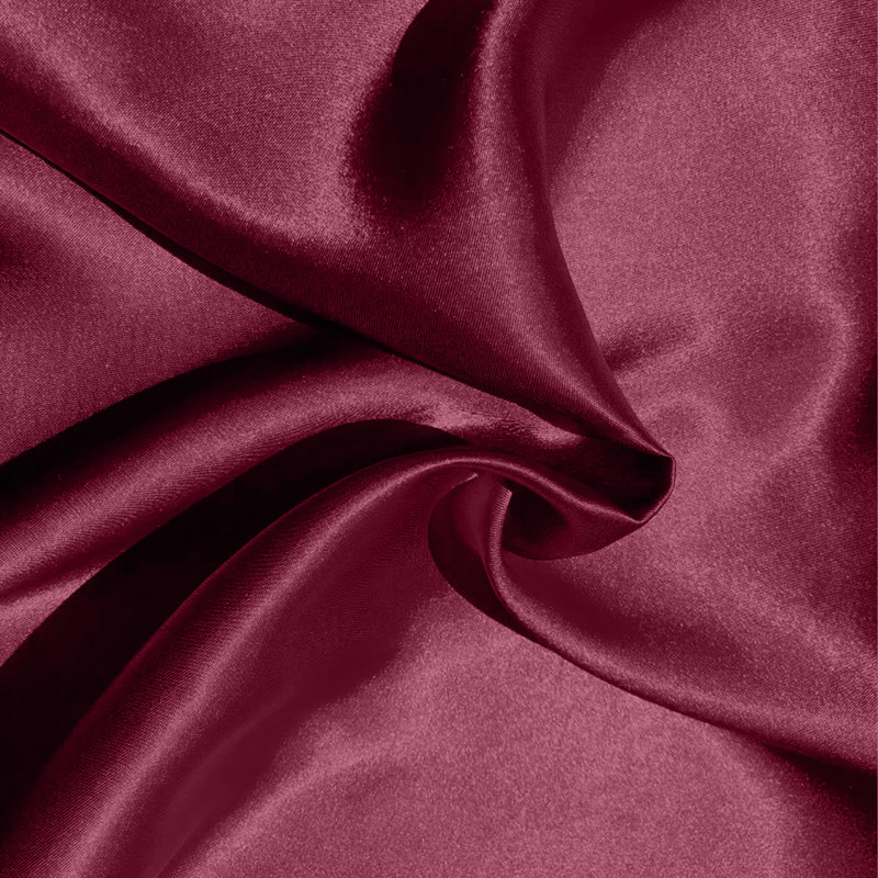 Satin Standard Sham, Burgundy