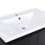 Lavabo de salle de bain rectangulaire en résine 30 po x 18 po - blanc, installation facile et nettoyage, 1 trou de robinet, moderne avec installation