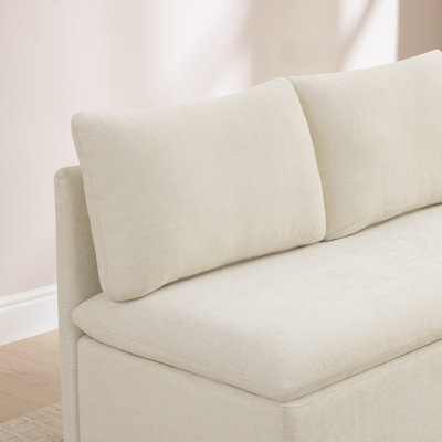 Upholstered Dining Bench with Storage
