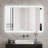 DeerValley 36'' W x 24'' H Smart Anti-Fog Bathroom Mirror with Memory Function, Dimmable 3-Color LED