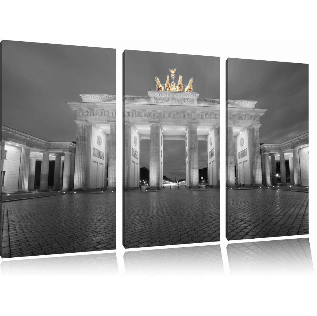 3-tlg. Leinwandbilder-Set „Schönes Brandenburger Tor", Fotodruck