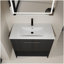 Meuble-lavabo 36 po avec lavabo en céramique, 2 portes à fermeture douce, meuble-lavabo autoportant, contreplaqué-159962429-159962431