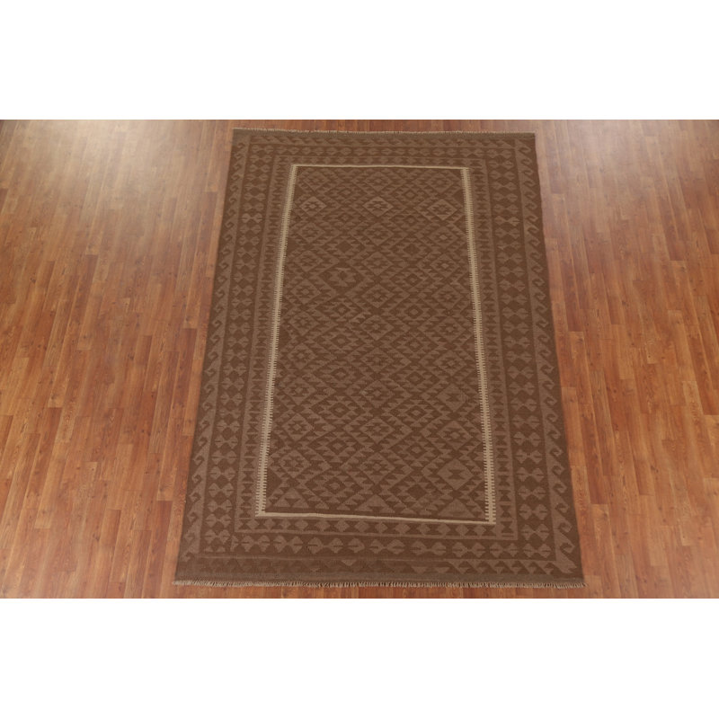 Reversible Wool Kilim Oriental Area Rug 7x10