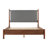 Ulton Modern Platform Bed with 50" Upholstered Headboard, Cylindrical Wood Posts & High-Density Slats for Moody Bedroom-137106549-137106546