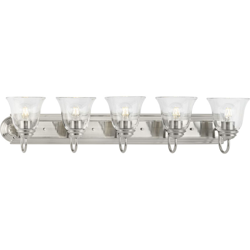 5 - Light Dimmable Vanity Light, Silver