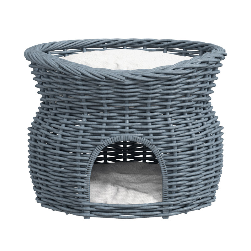 Velvet Elevated Pet Bed
