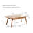 Table basse en bois massif avec rangement Karger