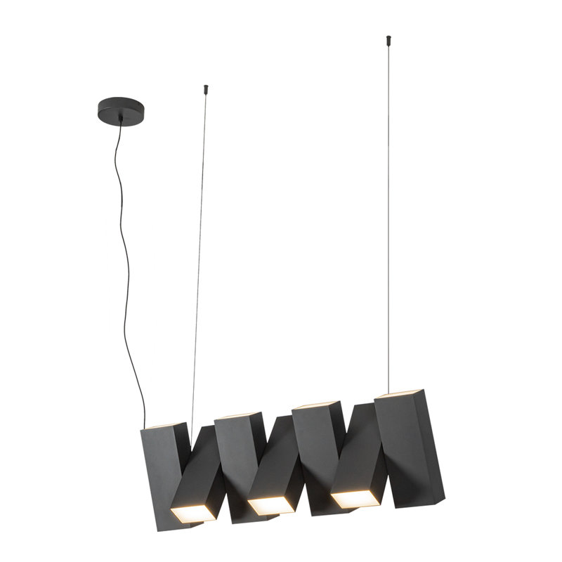Domino 7 - Light LED Pendant, Black, Black