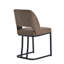 Ensemble de 2 chaises d'appoint rembourrées modernes en similicuir avec cadre en métal pour la cuisine et la salle à manger, ensemble de 2-1949216807
