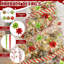 Un ensemble de 80 décorations d'arbre de Noël vert lime rouge comprend 12 fleurs, 30 branches, 2 rubans roulants, 12 glaçons suspendus et 24 boules scintillantes vert lime pour le premier décor d'arbre de Noël