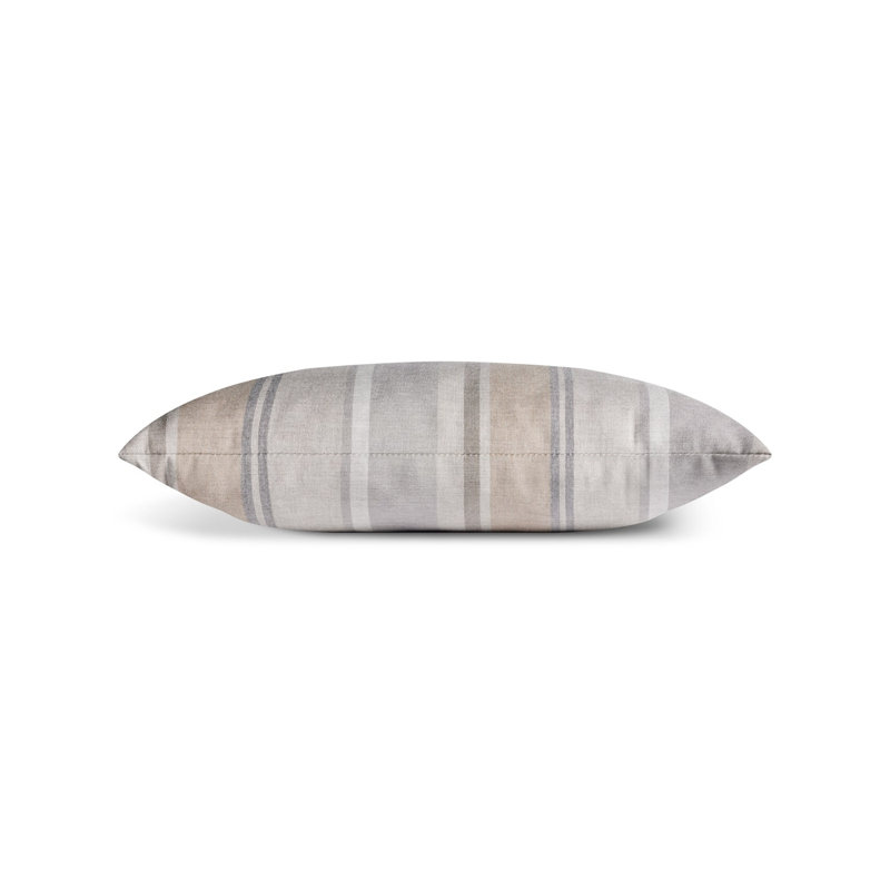 Coussin extérieur 20 po Signal, Rayure taupe