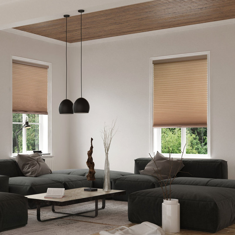 Light Filtering Cordless Cellular Shades 9/16 inch Single Cell, Skyline Mist, 67.5"W x 72"L