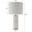 Lampe de table en marbre