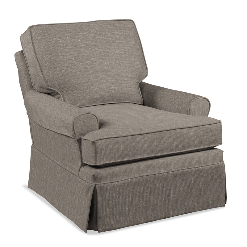 Belmont Swivel Armchair, Stone Crypton Performance; 0884-83