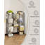 Vertical Shoe Rack, Shoe Shelves, Wood Shoe Organizer for Closet, Entryway, Shoe Tower for Small Spaces, Free Standing, Adjustable, with 2 Hooks, 6 Tier-1285872489