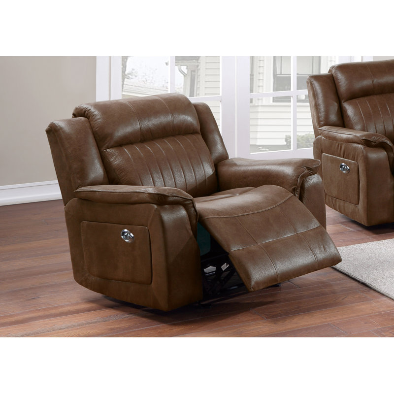 Fauteuil inclinable électrique simple, Brun