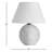 Jaylee Woven Cane Rattan Mini Sphere Table Lamp in Whitewash