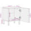 Belaire 40cm W Iron Bedside Table