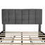 4Ft6 Double Upholstered Bed With 4 Storage Drawers, Velvet Bed Frame With Charging Station, Adjustable Button Tufted Headboard With USB And Type - C Ports, No Box Spring Needed-1373627751