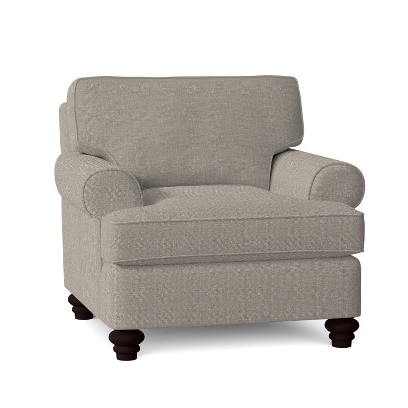 Lowell Upholstered Accent Chair, Stone Crypton Performance; 0884-83, Flax