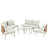 8-Piece Patio Sofa Furniture Set, Half Moon Outdoor Sectional Sofa With 2 High-Low Coffee Tables, Pe Wicker Rattan, Tempered Glass-1678896356