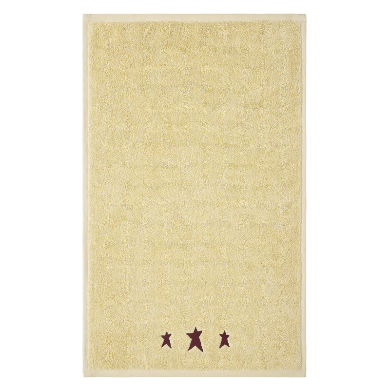 Ensemble de 2 essuie-mains Timeless Linens, Rouge / Crème