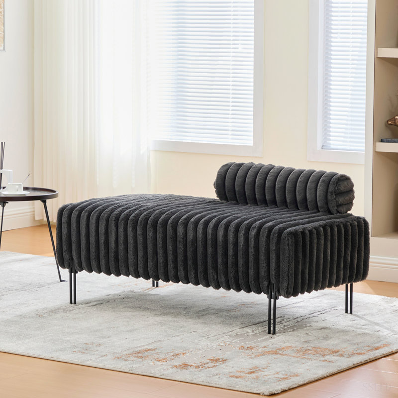 Causeuse 49 po, Gris anthracite