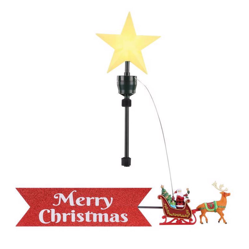 21.75 in. Plastic Shatterproof Tree Topper