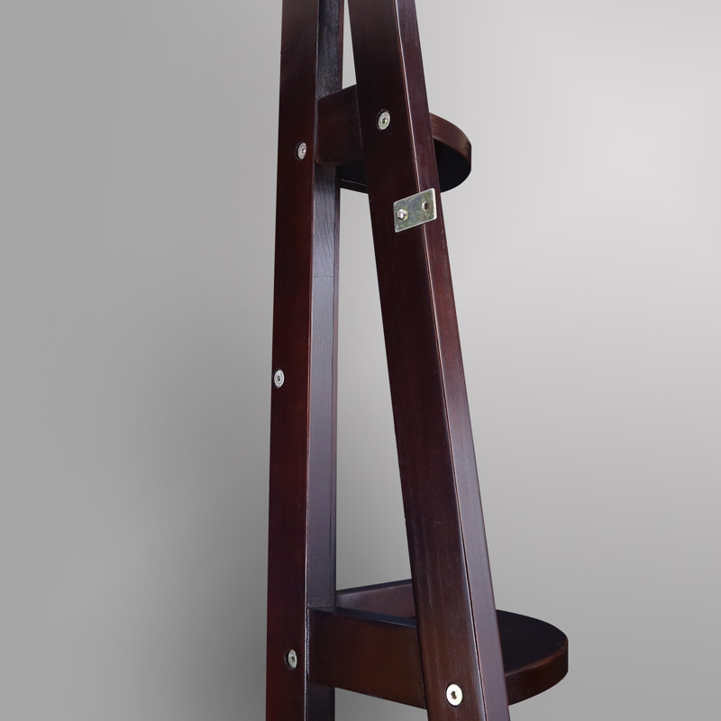 Velianna Corner Bookcase, Espresso