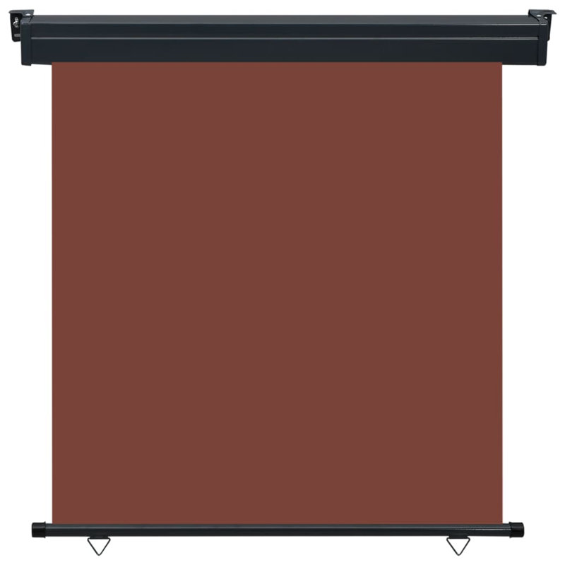 Ergin Balcony Side Awning, Brown, 250cm H x 160cm W