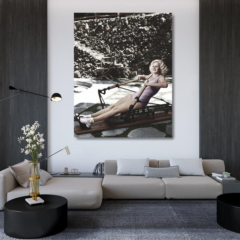 «Red Barrel Studio®», galerie de photos sur toile tendue à Hollywood, Jean Harlow (64_488059), H 45 po x l 36 po
