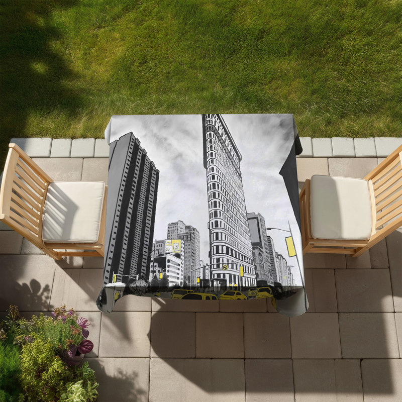 Flatiron Building Tablecloth | NYC Home Decor | Indoor/Outdoor