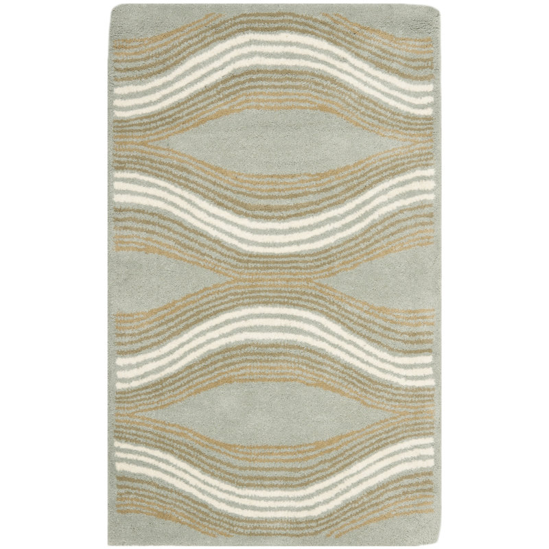Secaucus Hand Tufted Wool Abstract Rug, Rectangle 2'6" x 4'